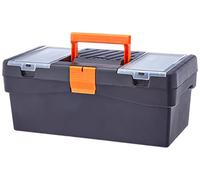Tayg Basic 112553 - Cassetta degli attrezzi, 16 pollici, 400 x 217 x 166 mm, Nero/Arancione