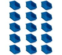 Tayg Confezione da 15 cassetti in plastica impilabili n. 52 - Organizzatore di viti, cassetti, scatola di stoccaggio, secchi di plastica rettangolari, 23,6 x 16 x 13 cm