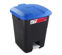 Tayg - Contenitore per rifiuti, 50 litri, con pedale, base nera