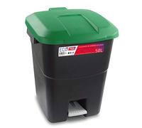 Tayg - Eco, Contenitore per rifiuti, 50 litri, coperchio verde
