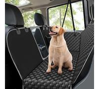 Taygeer Coprisedile Auto per Cani, Impermeabile Telo Auto per Cani Sedile Posteriore con Finestra a Griglia, Coprisedili Anti-Graffio per Cane, Antiscivolo Telo Cane 133x165 CM per Macchina SUV, Nero