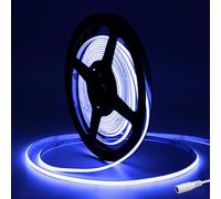Tayire DC12V COB Striscia LED Blu Larghezza 4mm, 5m 480LEDs/m Flessibile Luci LED Nastro Super Luminosa Luci di striscia LED COB per Feste,Bancone,Decorazioni per la casa(alimentatore non incluso)