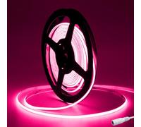 Tayire DC12V COB Striscia LED Rosa Larghezza 2,7mm, 5m 480LEDs/m Flessibile Luci LED Nastro Super Luminosa Luci di striscia LED COB per Feste,Bancone,Decorazioni per la casa(alimentatore non incluso)