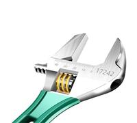 TAYKDRCAX 1 chiave inglese regolabile multifunzionale con ampia apertura, chiave inglese scorrevole ad angolo regolabile, utensili domestici da 6-8 pollici(Light Grey)