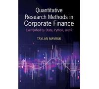 Taylan Mavruk Quantitative Research Methods in Corporate Fina (Copertina rigida)