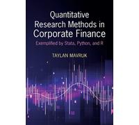 Taylan Mavruk Quantitative Research Methods in Corporate Finance (Tascabile)