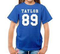 Taylor 89 T-Shirt Bambini Tour Musica Cotone Manica Corta Girocollo