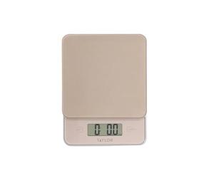 Taylor Bilancia da Cucina Digitale con Design Ultra Sottile, Compatta ad Alta Precisione, con Funzione Tara, Rame e Vetro, Portata Massima 5 kg