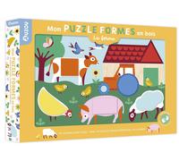 TAYLOR Nadia MON PUZZLE FORMES EN BOIS - LA FERME (Tascabile)