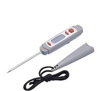 Taylor Pro Sonda Termometro Digitale per Carne in Plastica/Acciaio Inox con Custodia Protettiva Antimicrobica, Colore Grigio, 18 cm