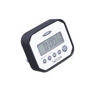 Taylor Pro Timer Digitale da Cucina in Plastica Resistente a Urti e Acqua, Colore Bianco, 9 x 8 cm