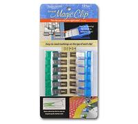 Taylor Seville Originals - Inossidabile Acciaio & Plastica (Piccolo) Cucire Magic Clip - 12 Pezzi