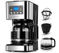 Taylor Swoden Darcy - Macchina da caffè Americano 950W per 12 tazze e capacità da 1,5 L con filtro riutilizzabile e base con mantenimento caldo, sistema antigoccia, timer e BPA FREE