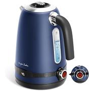 Taylor Swoden Sinbad - Bollitore termostato regolabile, bollitore in acciaio inox 1,7 L, funzione di mantenimento al caldo, bollitore design retrò, display temperatura LED, 2200 W, senza BPA, colore