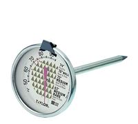 Taylor Termometro per Carne, Misuratore di Temperatura da Cucina Sicuro con Sonda, Ottimo per Carne, Pesce e Griglia, con Scala di Cottura, Acciaio Inox