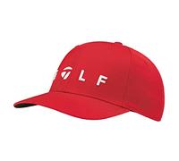 TaylorMade Berretto da golf da uomo con logo Rosso Taglia unica