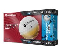 TaylorMade Palline da golf SpeedSoft - Confezione da 12 + 3 in omaggio, bianco/blu