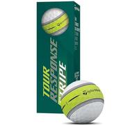 TaylorMade Palline da golf Tour Response Stripe (bianco, 3 pezzi) 1 manica 2022