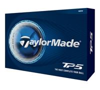 TaylorMade Palline da golf TP5 - confezione da 12 pezzi, bianco