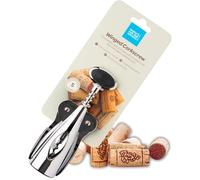 Taylors Eye Witness, cavatappi a spirale, facile da usare, per rimuovere il sughero senza strappi, lavabile in lavastoviglie, accessorio essenziale per gli amanti del vino, cromato