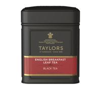 Taylors of Harrogate English Breakfast Tè Nero, Sfuso, Latta, 125 g | Tè Nero Ricco e Corposo, Classica Miscela da Colazione per una Tazza Intensa e Aromatica al Mattino Presto