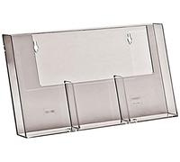 Taymar 3W110H - Porta brochure da parete con 3 vani, per brochure formato DL