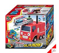 Tayo Little Bus FRANK Camion dei Pompieri Mini Car Car Car Carrier Auto Gioca...