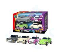 Tayo Little Bus Friends set auto giocattolo 4 pezzi Melody Bird Grey Magic