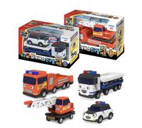 Tayo The Little Bus Double Set #1&3 Ladder Header Pol Lice Rescue Police Fire