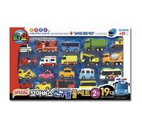 Tayo The Little Bus Mini Car Special Set Completo 19EA Police Tayo Giocattolo...