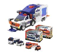 Tayo The Little Bus Rescue SWAT Police Team Trailer Bully + Mini Car Police Fire