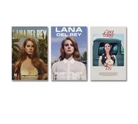 Tayuote 3 Poster Vintage Su Tela Con Album Musicale di Lana Del Rey - Decorativi da Parete per Stanza, 20 x 30 cm, 3 Pezzi, Stile 2