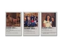 Tayuote 3 Su Tela Gilmore - Serie Televisiva Comica per Ragazze, Decorazioni da Parete per Stanza, Stampa Decorativa, 40 x 60 cm, 3 Pezzi, Stile 3
