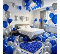 Tayuvira I Love You - Set di palloncini e palloncini per matrimonio, romantici palloncini a forma di cuore con 1000 rose rosse, decorazione per matrimoni, anniversari, proposte di matrimonio, addio al