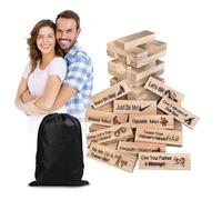 tayuzo Giochi di torre di lussuria per adulti, torre di blocchi super cattivi, torre in legno, blocco impilabile per coppie, idee per appuntamenti notturni, giochi di ubriaco per gli amanti del santo