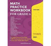 Tayyip Oral Math Practice Workbook For Grade 6 (Tascabile)