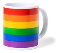 TAZA CON LA BANDERA LGBT EN CAJA INDIVIDUAL KRAFT