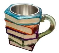 Taza De Café Con Diseño De Libro Pintado - Vasos para Amantes De La Literatura | Tazas De Café Apilables Con Forma De Libros, Vasos Té, Leche Y Bebidas para Amantes De La Literatura