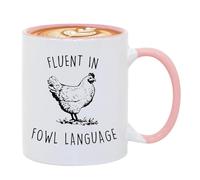 Tazas De Café Decorativas,Taza De Cerámica | Taza creativa con patrón de pollo, 11 onzas - Taza de té resistente a altas temperaturas para el lugar de trabajo y el hogar, taza creativa para leche, caf