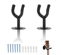 TAZEMAT 2 PCS Ganci per Chitarre da Parete Supporto per Chitarre Ukulele Violino Gancio per Chitarra Basso Elettrica Acustica Classica Accessori Musicale Strumenti Antiscivolo Forte Robusto (A)