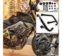 TAZGANTAX Paramotore Paramotore in Acciaio Nero Compatibile con MT09 FZ09 MT FZ 09 2015 2016 2017 2018 2019 2020 Protezione Telaio Laterale per Parte MT-09 FZ-09, Paraurti Motore Paramotore