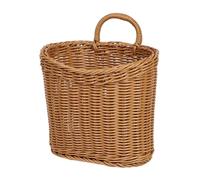 TAZIZI Cestino da appendere in tessuto, cestino in vimini per porta d'ingresso, cesti da parete in rattan, per casa, fattoria, giardino, interni ed esterni, per conservare frutta e verdura