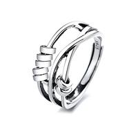 TAZIZI Old Thai Silver Color con | Gioielli antistress placcati in rame con perline, per donne e uomini, impilabili e regolabili