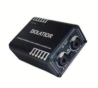 TAZIZI Scatola isolatore per strumenti e computer con alloggiamento in | Ingressi stereo XLR Combo con controllo di sollevamento a terra e alloggiamento in metallo per computer e strumento