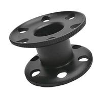 TAZIZI Scubas Diving Dives Compacts Finger Spool Guide Line Bobina, Nero | Uso facile leggero della bobina del dito di sport acquatico della lega di alluminio