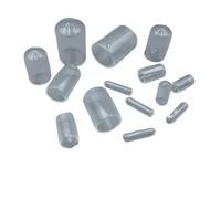 TAZYYZUU Cappucci in Gomma Plastica Siliconica Nero Rosso Bianco Trasparente Blu Giallo Verde Dimensioni 1,3 Mm-90 Mm(Translucent,A8.0mm-B15mm 50Pcs)