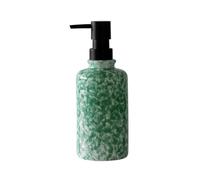 TAZYYZUU Dispenser di Sapone for Le Mani - Flacone for Piatti in Ceramica con Pompa Nera for lavello da Cucina Manuale for Bagno, Nuovi Elementi Essenziali for la casa(Green)