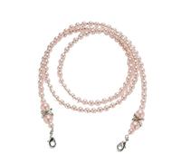 TAZYYZUU Fermaocchiali Catena for Occhiali con Perline di Perle Sintetiche Casual, Accessori for da Donna Fatti a Mano(Black-JoJo+apos;s Bizarre Adventure1)