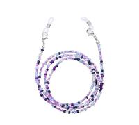 TAZYYZUU Fermaocchiali Catena for Occhiali con Perline di Riso Colorate, Accessori Versatili, Corda for Fatta a Mano, da Sole appesi al Collo(Style 2)