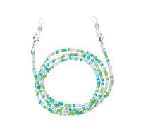 TAZYYZUU Fermaocchiali Catena for Occhiali con Perline di Riso Colorate, Accessori Versatili, Corda for Fatta a Mano, da Sole appesi al Collo(Style 7)